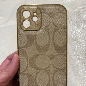 Cream iPhone 12 case